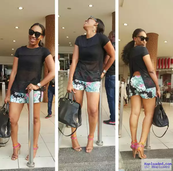 Actress Ebube Nwagbo Wows In Floral Shorts & Sheer Blouse As She Marks Her Birthday